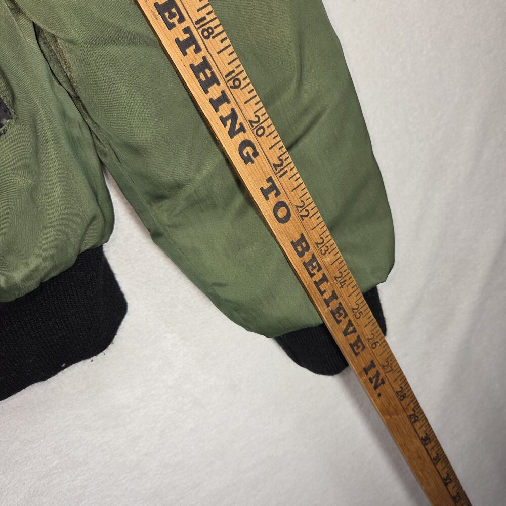 M+RC NOIR MA-1 Bomber Jacket Flight Jacket Large Green Cold Gorpcore Designer - Picture 6 of 10